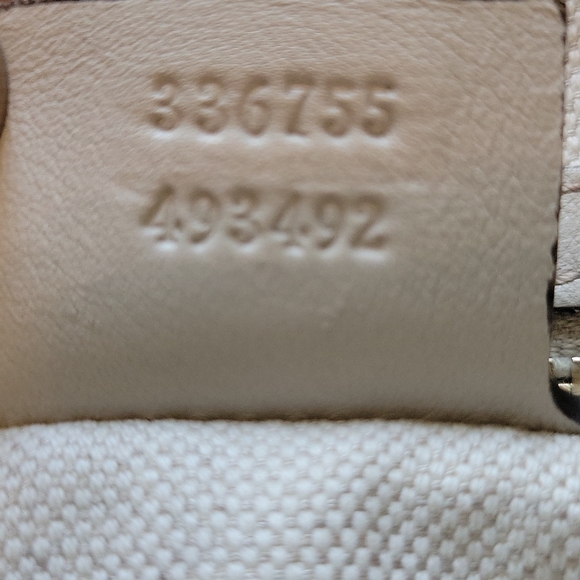 Authentic GucciBree Convertible Top Handle Bag Guccissima Leather Large - Beige - Picture 7 of 10